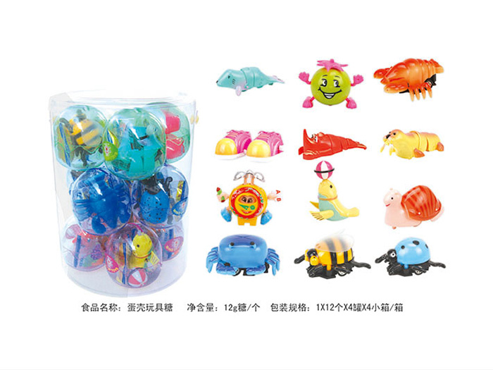 192只蛋殼玩具糖（12種）